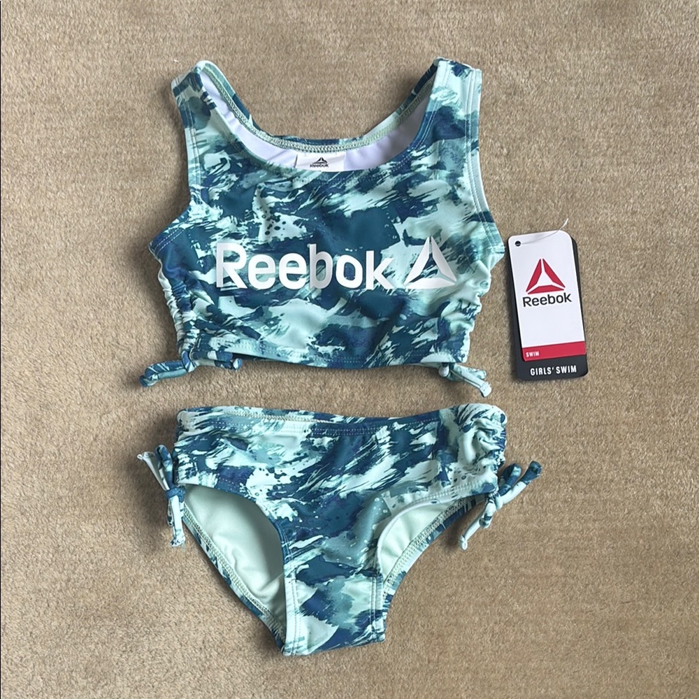 NWT Reebok Aqua Tie-Dye Bikini Set